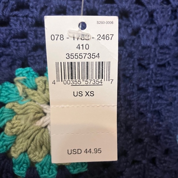 NWT, Aerie crocheted bohemian crop top, sz xs - Picture 4 of 4